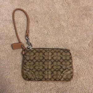 Coach wristlet- Brown